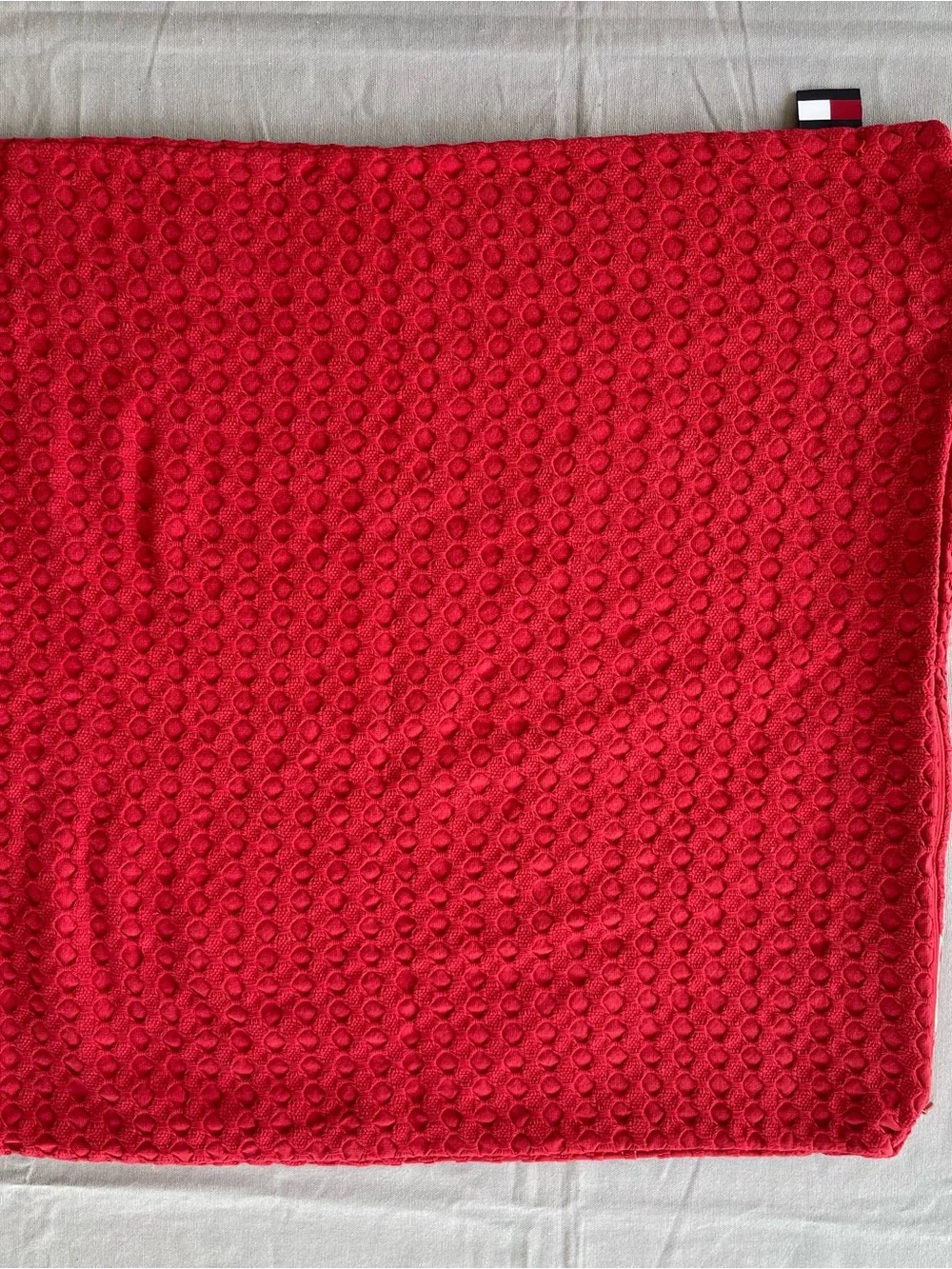 Tommy Hilfiger Set Of 2 Decorative Euro Square Shams Waffle Weave Pillowcases